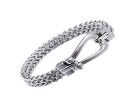 Bracelet Men039s Bracelets 210MM Silver New Polished Chain Fashion Jewelry Male 316 L Stainless Steel KALEN9678715