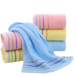 Towel Solid Colour Pure Cotton Face Aborbent Soft Bath Home Textile Clean Cloth For Adult