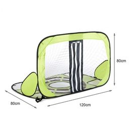 Sports Gloves Soccer Goals Portable Football Target For Cage Net Foldable Gate Impact Resistant Grass Training And Exercise 231225 Dro Dhv7R