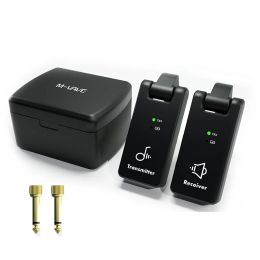 Cables Mvave WP8 Wireless Guitar System 2.4G Guitar Transmitter Receiver 2 in 1 Plug 4 Channels Guitar Wireless with Rechargeable Box