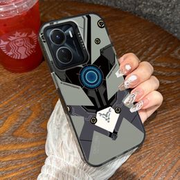 Armour Trendy Luxury Laser Case for VIVO S1 S12 V23 V25 V27E V29 Y15A Y15S Y16 Y17S Y27 Y35 Y50 Y93 4G 5G PRO PLUS Cover