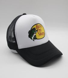 Bass pro shops Trucker Hats Fashion Printing Net Caps Summer Outdoor Sun Shade Leisure Baseball Cap7608317