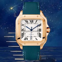 mens rectangle watch smart watch diamond watchs Stainless Steel gold iced out Sapphire Luminous endurance swiss movement Wristwatch dhgates Lovers love gift