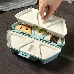 Dinnerware Triangle Six In One Grinder Rice Ball Portable Field Outing Sushi Bento Box Picnic Lunch DIY Tool