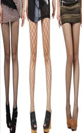 Women High Waist Tights Fishnet Stockings Sexy Mesh Thigh High Pantyhose black Colourful super stretchy fabric9282566