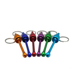 Mushroom with Key Chain Pipes Metal Creative Tobacco Pipe Disguise 95 MM Long Aluminum Grinder Whole2918863