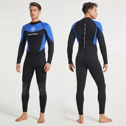 Women's Swimwear 3mm Diving Suit Men's One-Piece Warm Cold Long-Sleeved Wetsuit Swimming Snorkelling Sunscreen Thickened Surfing