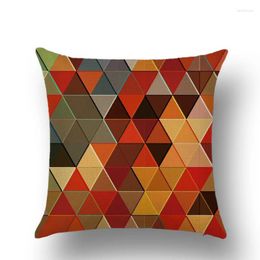 Pillow Nordic Geometric Abstract Cover Colour Mosaic Bedroom Square 45X45 Velvet Linen Living Room Decor J1837