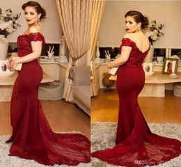 Custom Made Elegant Formal Dresses Evening Wear Vestidos de Festa Off Shoulders Mermaid Long Prom Gowns Mother Dress2908991