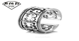 2022 New Chrome Cross Male Ring Thai Silver Hip Hop Live Creative Crow Jewellery Hearts Trend Men 3flk Men039s4179520