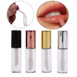 10 Pieces Lip Gloss Bottles Transparent Mini with Cap and Brush DIY Cosmetics Supplies Lip Balm Containers for Women Girls DIY