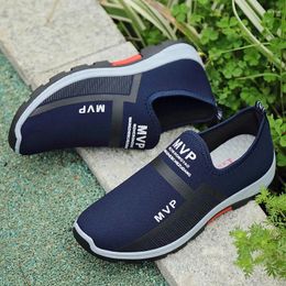 Casual Shoes MVP Men Walking Sneakers Mesh Breathable Non-Slip Slip On Vulcanized Soft Comfortable Loafers Zapatos Hombre