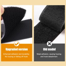 60/2Pc Self-Adhesive Fastener Tape Double Sided Strong Car Carpet Fixing Sticker Home Sofa Floor Foot Mats Anti Skid Fixed Patch
