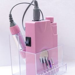 Professional Acrylic Nail Drill Bits Holder Stand Storage Manicure Tools Displayer Container Box Organiser Nail Salon