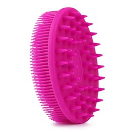Bath Tools Accessories Exfoliating Silicone Body Brush2 in 1 Bath and Shampoo BrushWet and Dry Scalp MassagerPremium Silicone LoofahLathers Well 240413