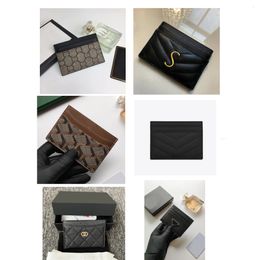Designer purse Leather wallets mini wallets Colour genuine leather Card Holder coin purse Men and women wallet go yard card holder Key Ring Credit With box wholesale