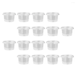 Disposable Cups Straws Plastic Bowl Pudding Holder Ice Cream Multipurpose Dessert Cup Portable Mousse