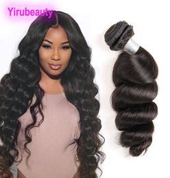 One Bundle Hair Extensions Mlaysian Virgin Hair 1 Piece One Set Loose Wave Dyeable Double Weft 1030inch4046365