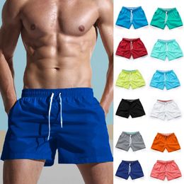 Board Shorts Mens Swim Shorts Swim Trunks Drawstring Elastic Waist Design Quick Dry Sports Short Daily Beach Streetwear Casual 240409