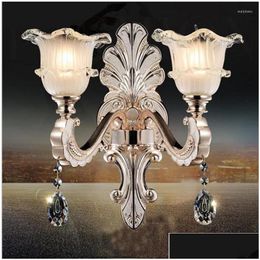 Wall Lamps Bathroom Aisle Stair Club El Bedroom Bedside Light Home Lighting Industrial Lamp Modern Crystal Sconces Drop Delivery Light Dh2M8