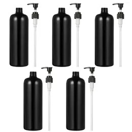 Storage Bottles Empty Pump Cleaning Gel Container Shampoo Refillable Dispenser Press Type Designed Soap Plastic Black