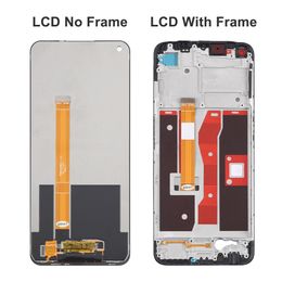6.51" Ori For Oppo A55 4G LCD CPH2325 Display Touch Screen Assembly with Frame, For OPPO A55 5G PEMM00 Display Replacement