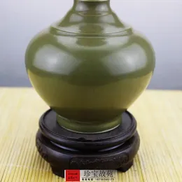 Vases Jingdezhen Tea Glazed Wide Mouth Vase Antique Home Decoration