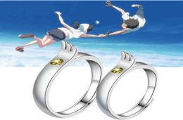 Anime Weathering With You Rings Cosplay Morishima Hodaka Amano Hina Couple Lover Ring Wedding Jewelry Gift Prop Accessories G112524040975