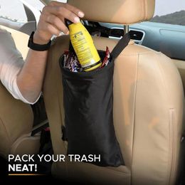 Storage Bags Car Seat Back Trash Holder Hang Litter Bag Garbage Rubbish Container Oxford Cloth Waste Bins Cleaning Tools