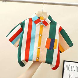 Kids Shirts Children Shirts Summer Tops for Kids Short-sleeve Boys Polo Shirts Teenager School Tees Girls Blouse Baby Outfits Clothing 240314 C240413