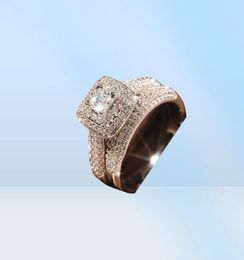 Fashion brand rings for women top designer S925 sterling silver women039s ring luxury full diamond engagement ring woman Valent5134278457
