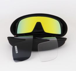 Outdoor Cycling Eyewear Sport Bike Glasses Bicycle Black Polarised UV400 Sunglasses Men Women Sun glasses TR frame 3 PCS Lens wiht1543586