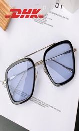 Woman Sunglasses Fashion Sunglasses non brand fashion Sun Glasses Mens Black Frame Grey Gradient Glass Lenses Des Lunettes De Sole4514025