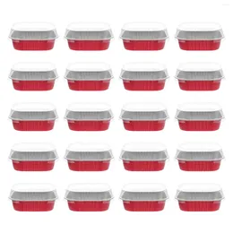 Disposable Cups Straws Cheese Dessert Containers Convenient Baking Square Pudding Supply Household Cupcake Multi-function