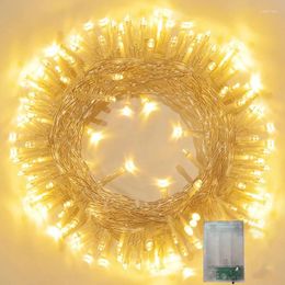 Strings 1/2/4/10M LED Outdoor Lights Garland Fairy Light Battery-operated Waterproof Christmas Ornament Wedding Garden Year's Decor