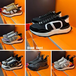 Designer Netrunner Series Men Casual Sneakers Top Leather Platform Rivet Trainers Camouflage rubber sole military black white Shock absorption Running Shoes