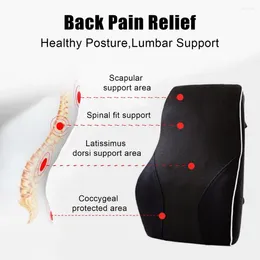 Pillow Seat Back Support Ergonomic Memory Foam Lumbar With Quick Release Buckle For Pain Relief Ultimate