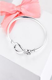 2020 New Mother039 Day Bracelet 100 925 Sterling silver Infinity Knot Bangles Bracelets For Women Fit Beads Charms Diy Jewelry9738523