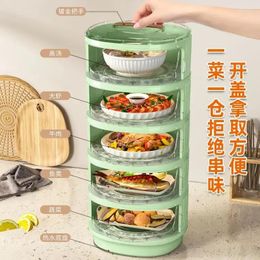 Kitchen Storage Integrated Shelving Thermal Cover Meal Household Dustproof Table Dish Cupboard Leftovers Rack