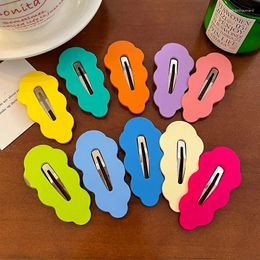 Hair Clips Clouds Hairpins Girls Colorful Plastic Hairclip 5pcs Kid Clip Headwear Jewelry Making Fashion Candy Color Accessories