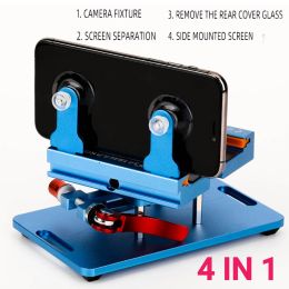 4in1 Cellphone Repair Kit Fixed 360° Rotating Clamp Screen Separator Screen Removal Tool Glass Back Cover Remover for All Phone