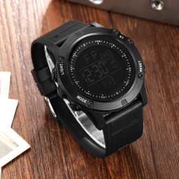 Watches Ohsen Black Digital Sports Watches Men Waterproof Led Military Watch Fashion Tactical Wristwatch Alarm Clock Relogio Masculino