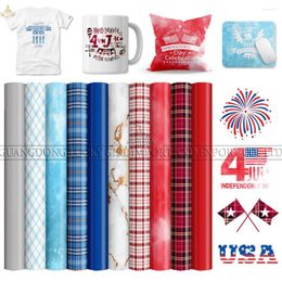 Window Stickers Lucky Goddness Red Independence Day Infusible Transfer Ink Sheets 12 In Blue Sublimation For Heat Mugs Press T-Shirts Cup