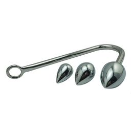 Small Medium Large Ball Head For Choose Metal Anal Hook Butt Plug Dilator Alluminum Alloy Prostate Massager sexy Toy Bdsm Gay New