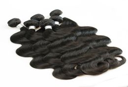 1kg Whole 10 Bundles Raw Virgin Indian Hair Weave Straight Body Deep Curly Natural Brown Color Unprocessed Human Hair Extensio1168490