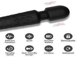 l12 massager Sex toy 20 Speed Mini Powerful Vibrator for Women G Spot AV Magic Wand Clitoris Stimulator Dildo Vibrating Adult Coup3096091