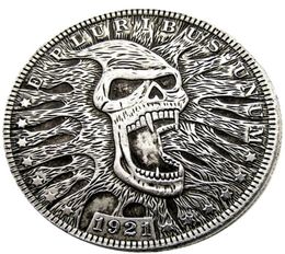 HB36 Hobo Morgan Dollar skull zombie skeleton Copy Coins Brass Craft Ornaments home decoration accessories3585621