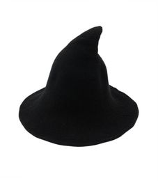 Witch Hat Diversified Along The Sheep Wool Cap Knitting Fisherman Hat Female Fashion Witch Pointed Basin Bucket for Halloween313764300291