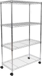 Seville Classics Solid Steel Wire Shelving Storage Unit Adjustable Shelves Organiser Rack, for Home, Kitchen, 30" W x 14" D