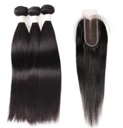 ishow brazilian straight hair bundles 3pcs with 24 closure natural black human hair bundles with closure whole brazilian hair 4677984